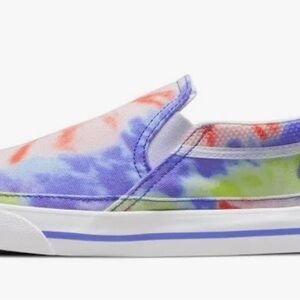 Women’s NikeTie-Dye Slip-On Canvas Shoes - Purple/Green